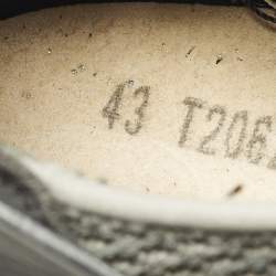 مملوكة مسبقًا Balenciaga Size 43 Grey Knit Fabric and Leather Slip On Sneakers