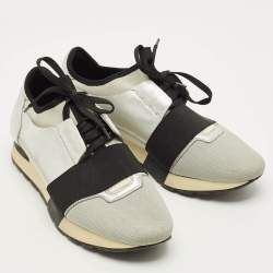 مملوكة مسبقًا حذاء رياضي بالنسياغا ريس رانر سويدي وشبك ثلاثي اللون مقاس 36