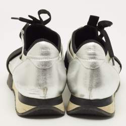 مملوكة مسبقًا حذاء رياضي بالنسياغا ريس رانر سويدي وشبك ثلاثي اللون مقاس 36