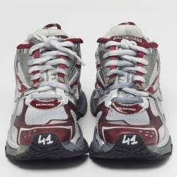 Pre Owned حذاء رياضي بالنسياجا رنر 2.0 متعدد الألوان جلد صناعي وشبك عنق منخفض مقاس 38