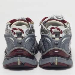 Pre Owned حذاء رياضي بالنسياجا رنر 2.0 متعدد الألوان جلد صناعي وشبك عنق منخفض مقاس 38