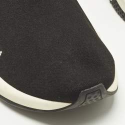 Pre Owned Balenciaga Speed Trainer Size 43 Black Knit Fabric High Top Sneakers