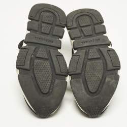 Pre Owned Balenciaga Speed Trainer Size 43 Black Knit Fabric High Top Sneakers