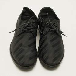 Pre Owned حذاء أكسفورد بالنسياعا جلد أسود سير مونك مقاس 40