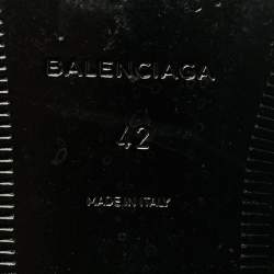 Pre Owned حذاء أكسفورد بالنسياعا جلد أسود سير مونك مقاس 40