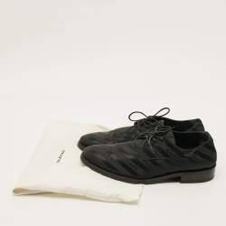 Pre Owned حذاء أكسفورد بالنسياعا جلد أسود سير مونك مقاس 40