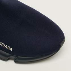 Pre Owned حذاء رياضي بالنسياغا سبيد ترينر قماش تريكو أوف وايت مقاس 42