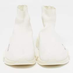 مملوكة مسبقًا حذاء رياضي بالنسياجا سبيد 2.0 قماش تريكو أبيض مقاس 42