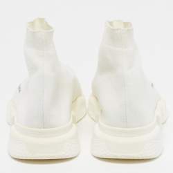 مملوكة مسبقًا حذاء رياضي بالنسياجا سبيد 2.0 قماش تريكو أبيض مقاس 42