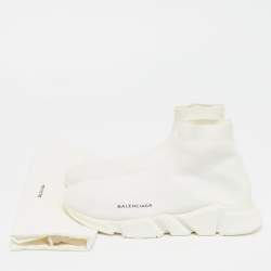 مملوكة مسبقًا حذاء رياضي بالنسياجا سبيد 2.0 قماش تريكو أبيض مقاس 42