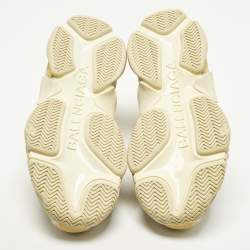 Pre Owned Balenciaga Triple S Size 43 Multicolor Mesh and Nubuck Leather Lace Up Sneakers