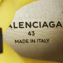 Pre Owned Balenciaga Triple S Size 43 Multicolor Mesh and Nubuck Leather Lace Up Sneakers