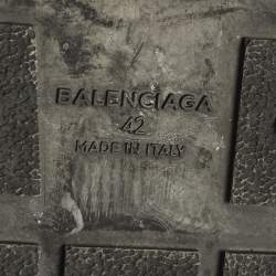 Pre Owned Balenciaga Race Runner Size 42 Burgundy Leather, Mesh and Suede Low Top Sneakers