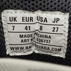 Pre Owned Balenciaga Triple S Size 41 Multicolor Faux Leather and Mesh Lace Up Sneakers