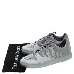 Balenciaga Grey Leather And Suede Low Top Sneaker Size 41