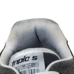 مملوكة مسبقًا حذاء رياضي بالنسياغا "تريبل أس" برباط علوي شبك و جلد متعدد الألوان مقاس 40