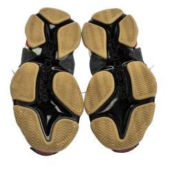 Pre Owned حذاء رياضي بالنسياغا تريبل S جلد وشبك أسود مقاس 40