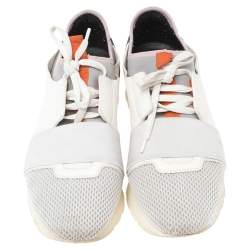 مملوكة مسبقًا Balenciaga Multicolor Mesh, Leather And Suede Race Runners Sneakers Size 40