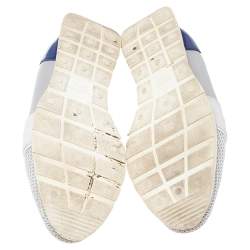 مملوكة مسبقًا Balenciaga Multicolor Mesh, Leather And Suede Race Runners Sneakers Size 40