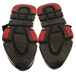 Pre Owned حذاء رياضي بالنسياغا سبيد طراز جورب مرتفع من أعلى تريكو أسود مقاس 43