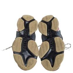 Pre Owned حذاء رياضي بالنسياغا نعل سميك تريبل إس جلد وشبكة متعدد الألوان مقاس 40