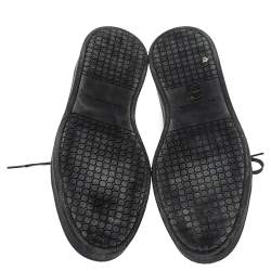 Pre Owned Balenciaga Metallic Silver Leather Urban Low Top Sneakers Size 45