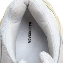 Pre Owned حذاء رياضي بالنسياغا تريبل أس ترينر شبك وجلد ثلاثي اللون مقاس 45