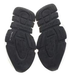 Pre Owned Balenciaga Off white Knit Fabric Speed Trainer Sneakers Size 42