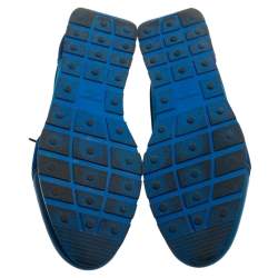 مملوكة مسبقًا حذاء رياضى بالنسياغا منخفض من أعلى ريس رانر جلد وشبك أزرق مقاس 40