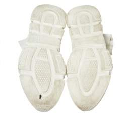 Pre Owned حذاء رياضي بالنسياغا سبيد تريكو أبيض مقاس 44