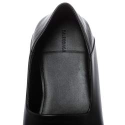 Balenciaga Black Leather BB Cosy Loafer Size 41