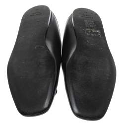 Balenciaga Black Leather BB Cosy Loafer Size 41