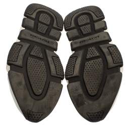 Pre Owned Balenciaga White Knit Fabric Speed Sneakers Size 44