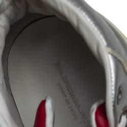 مملوكة مسبقًا حذاء رياضي بالنسياغا مرتفع من أعلى مطاط وجلد متعدد الألوان مقاس 42