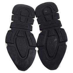 Pre Owned Balenciaga Grey Knit Fabric Speed Trainers High Top Sneaker Size 40