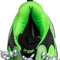 Pre Owned حذاء رياضي بالنسياغا تريبل إس شفاف جلد وشبك متعدد الألوان مقاس 45