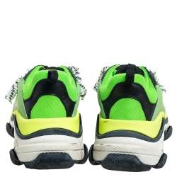 Pre Owned حذاء رياضي بالنسياغا تريبل إس شفاف جلد وشبك مت عدد الألوان مقاس 45