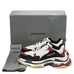 Pre Owned حذاء رياضي بالنسياغا تريبل أس شانكي شبك وجلد متعدد الألوان مقاس 45