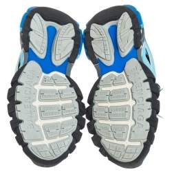 Pre Owned Balenciaga Multicolor Synthetic Leather And Mesh Track Low Top Sneakers Size 40