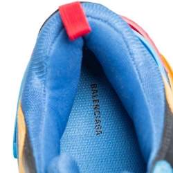 مملوكة مسبقًا Balenciaga Multicolor Leather and Mesh Triple S Sneaker Size 45 