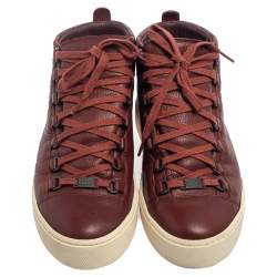 مملوكة مسبقًا حذاء رياضي بالنسياغا ارينا جلد بني مقاس 40 