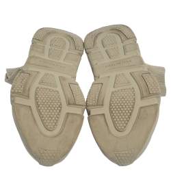 Pre Owned Balenciaga Grey Knit Fabric Speed Sneakers Size 42