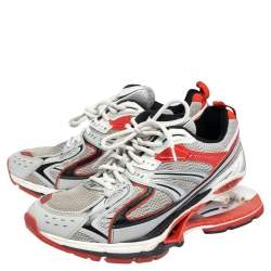 Pre Owned Balenciaga Multicolor Leather And Knit Fabric  X-pander Sneakers  Size 42