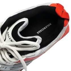 Pre Owned Balenciaga Multicolor Leather And Knit Fabric  X-pander Sneakers  Size 42