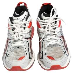 Pre Owned Balenciaga Multicolor Leather And Knit Fabric  X-pander Sneakers  Size 42