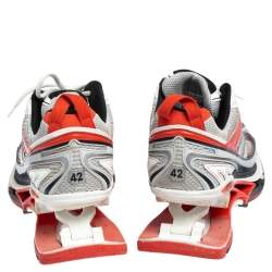 Pre Owned Balenciaga Multicolor Leather And Knit Fabric  X-pander Sneakers  Size 42
