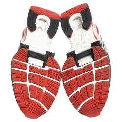 Pre Owned Balenciaga Multicolor Leather And Knit Fabric  X-pander Sneakers  Size 42