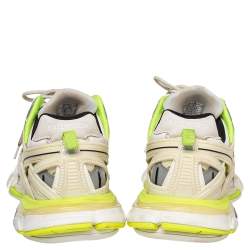 Pre Owned حذاء رياضي بالنسياغا تراك 2 شبك وجلد صناعي أبيض منخفض من أعلى مقاس 44