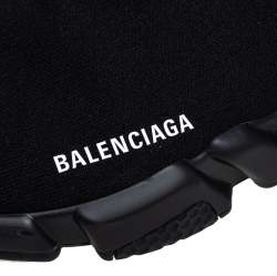 مملوكة مسبقًا حذاء رياضي بالنسياغا سليب أون سبيد قماش تريكو أسود مقاس 40