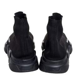 Pre Owned حذاء بالنسياغا ترينرز نعل شفاف فلو سبيد أصفر مقاس EU 43